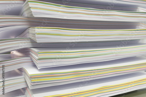 Wallpaper Mural Stack of papers in office. Torontodigital.ca