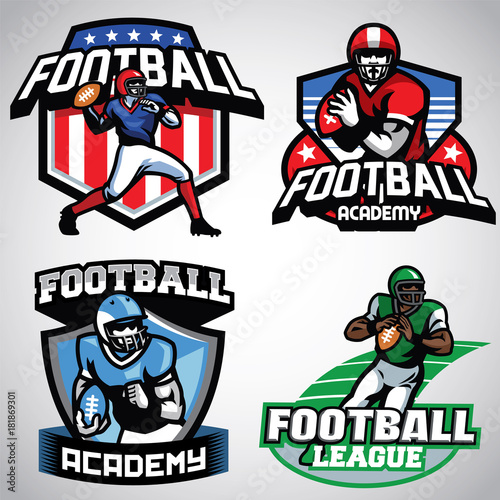 Collection of American Football Badge designs