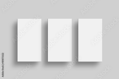 Three Business Cards Mock Up