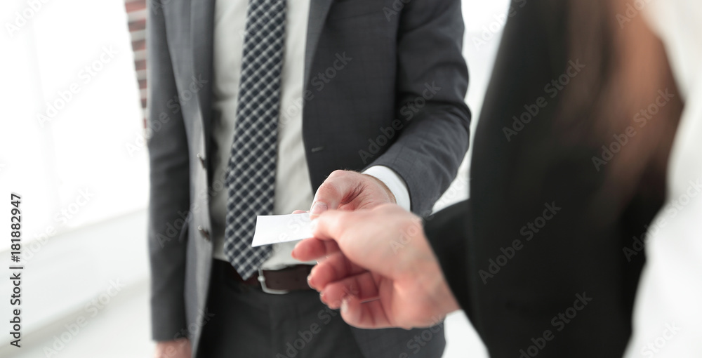 Exchange business card for first time meet Exchange business card for first time meet