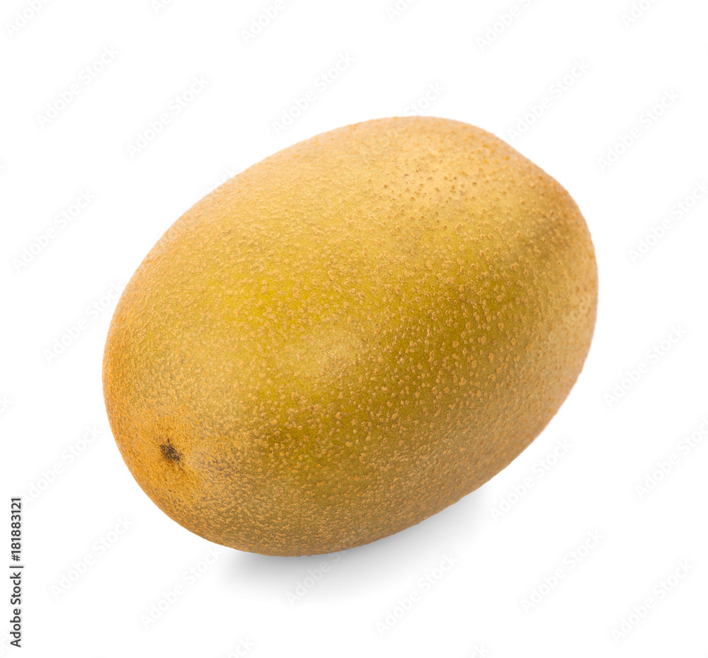 yellow gold kiwi fruit on a white background yellow gold kiwi fruit on a white background