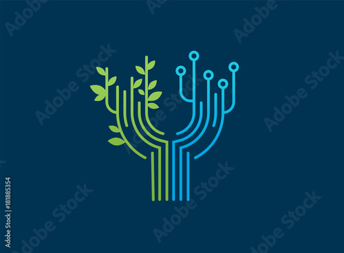 Logo - technology, tech icon and symbol