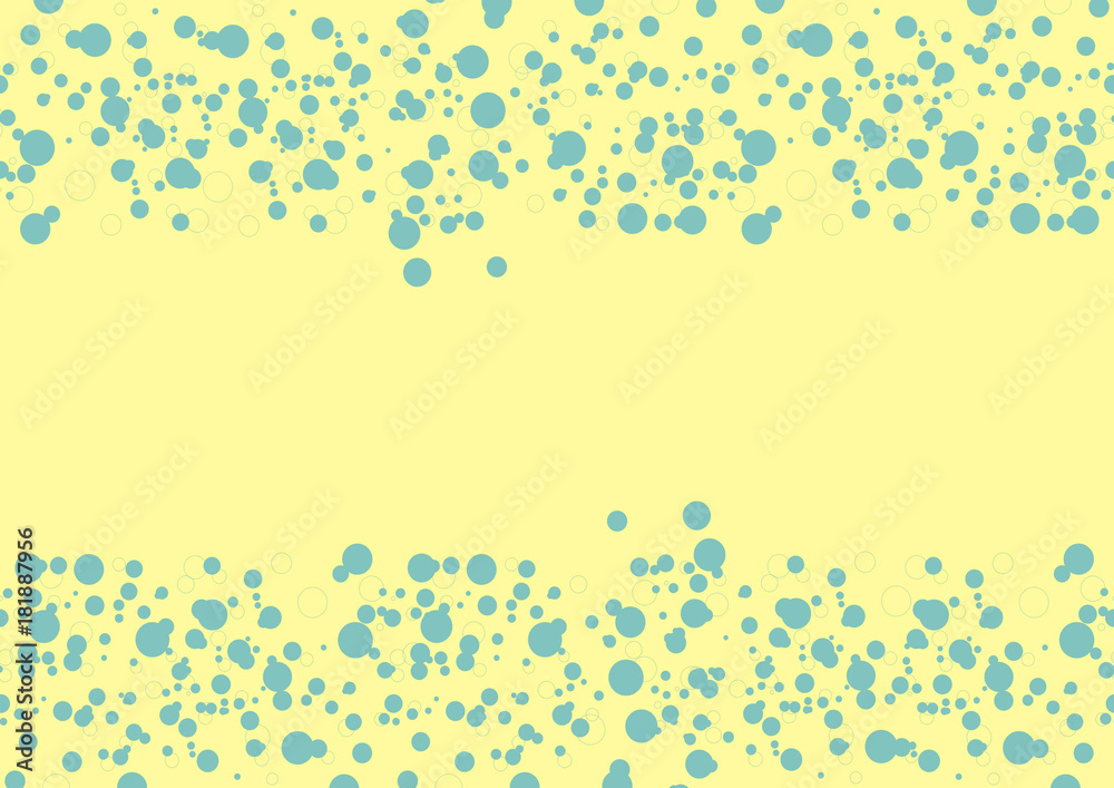 Circles on a yellow background. Stylish texture for holidays and events. Christmas and New year theme. Cover mock-up.