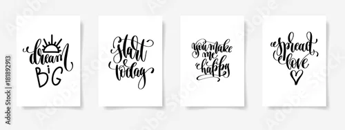 Obraz dream big, start today, you make me happy, spread love