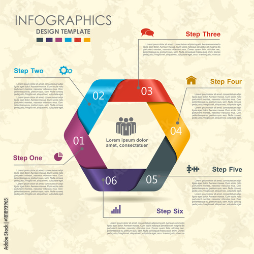 Infographic template. Can be used for workflow layout, diagram, business step options, banner, web design.