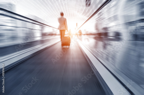 passenger in the airport.interior of the airport © hxdyl