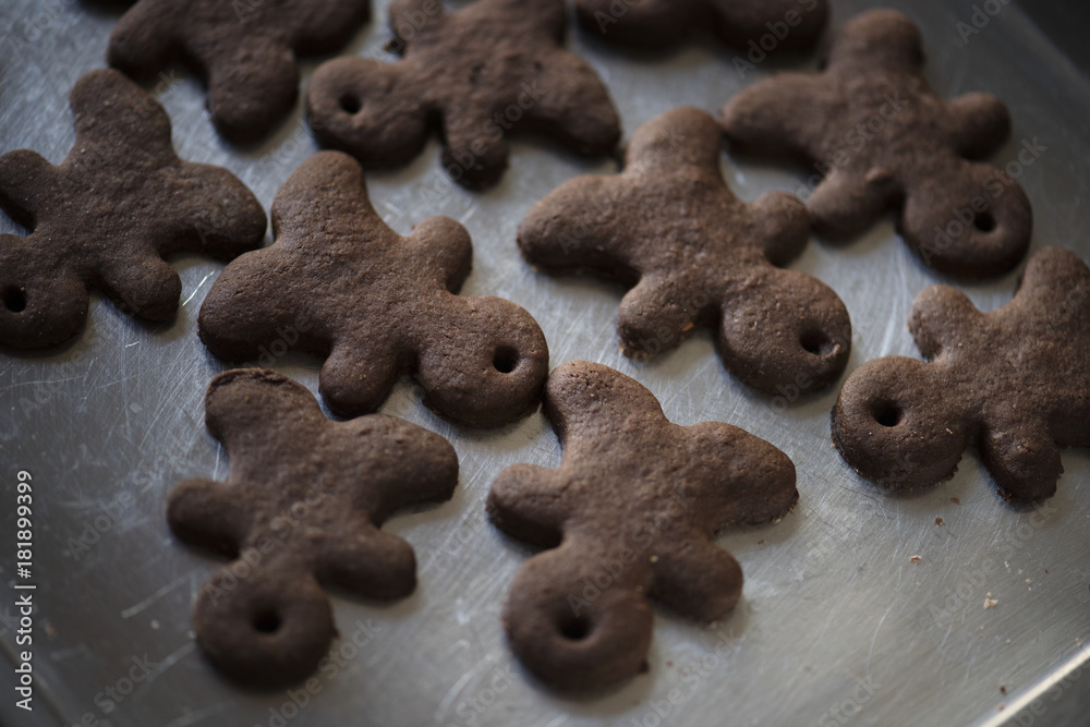 Fresh gingerbread cookies