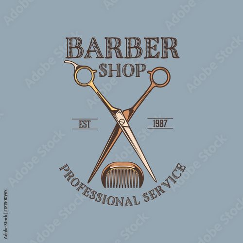 Obraz Logo Barber Shop