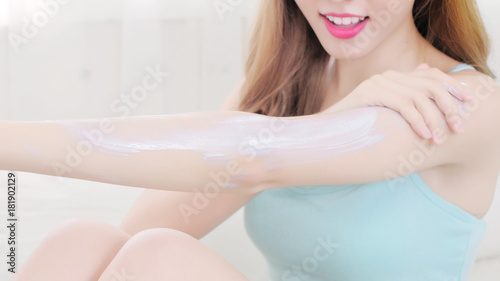Woman skin care concept
