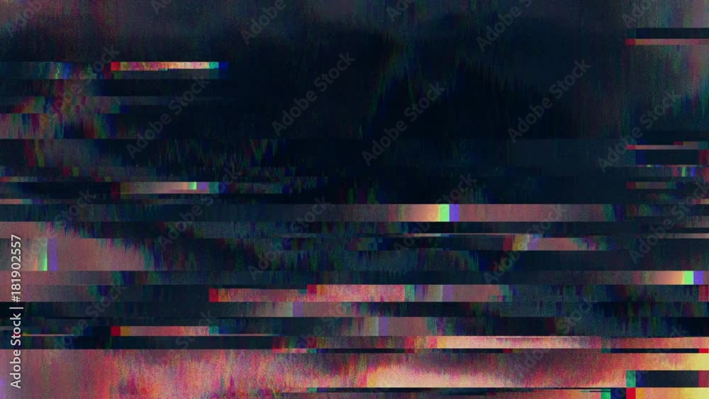 Unique Design Abstract Digital Animation Pixel Noise Glitch Error Video Damage