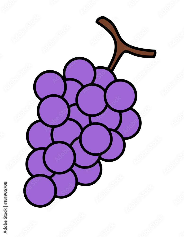 ぶどう 紫色 Stock イラスト Adobe Stock