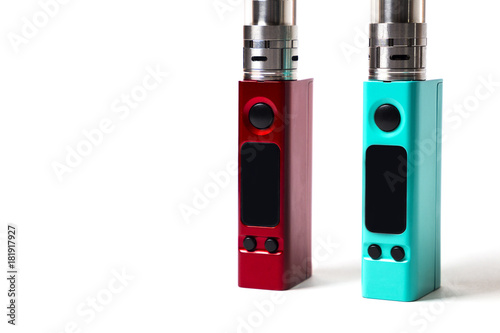 Wallpaper Mural two e-cigarette (electronic cigarette, vape) isolated on the white background Torontodigital.ca