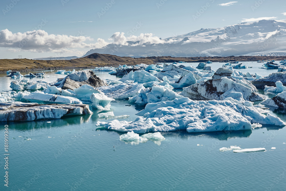 Beautiful cold landscape picture of icelandic glacier lagoon bay, Beautiful cold landscape picture of icelandic glacier lagoon bay,