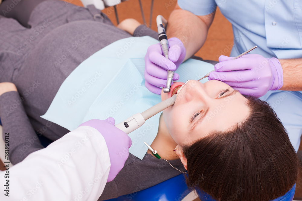 Treatment in a dental clinic Treatment in a dental clinic