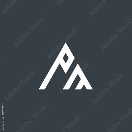 Initial Letter PM Design Logo