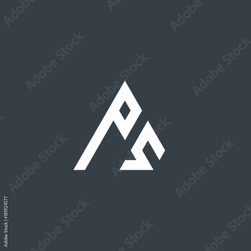 Initial Letter PS Design Logo