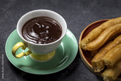 churros with hot chocolate