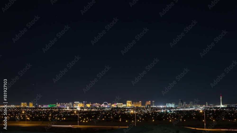 Vegas skyline by night Vegas skyline by night