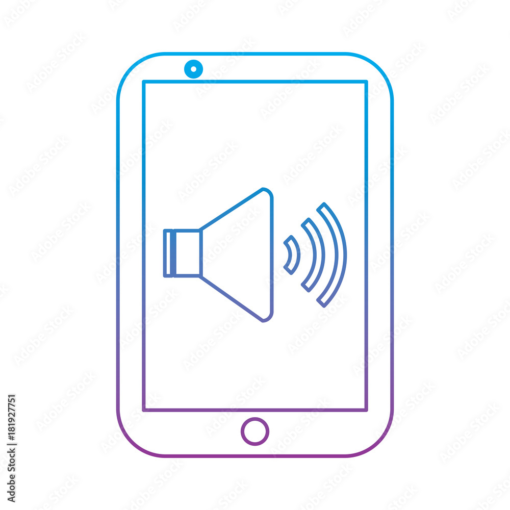 mobile sound audio volume device technology vector illustration mobile sound audio volume device technology vector illustration