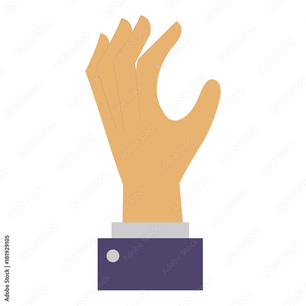 hand human catching icon vector illustration design