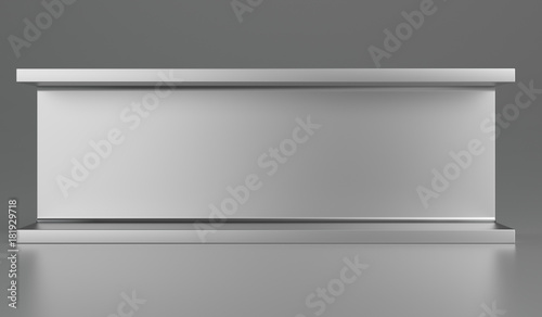 Rolled metal products or steel products. 3d rendering