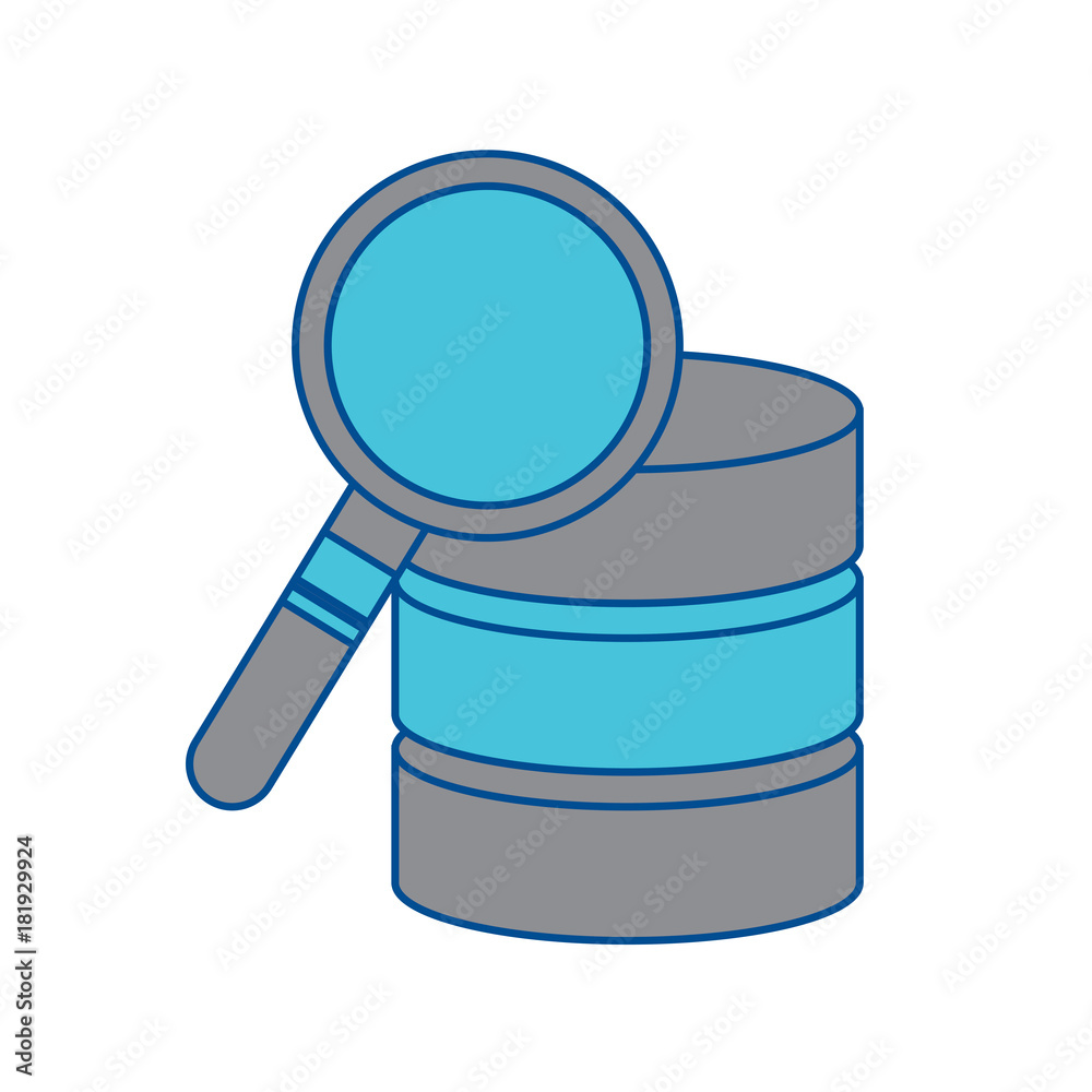 database search data center icon image vector illustration design grey and blue database search data center icon image vector illustration design grey and blue