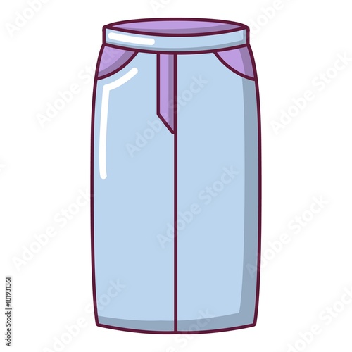 Pant jeans icon, cartoon style