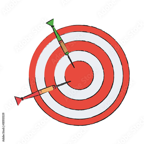 Target dartboard symbol