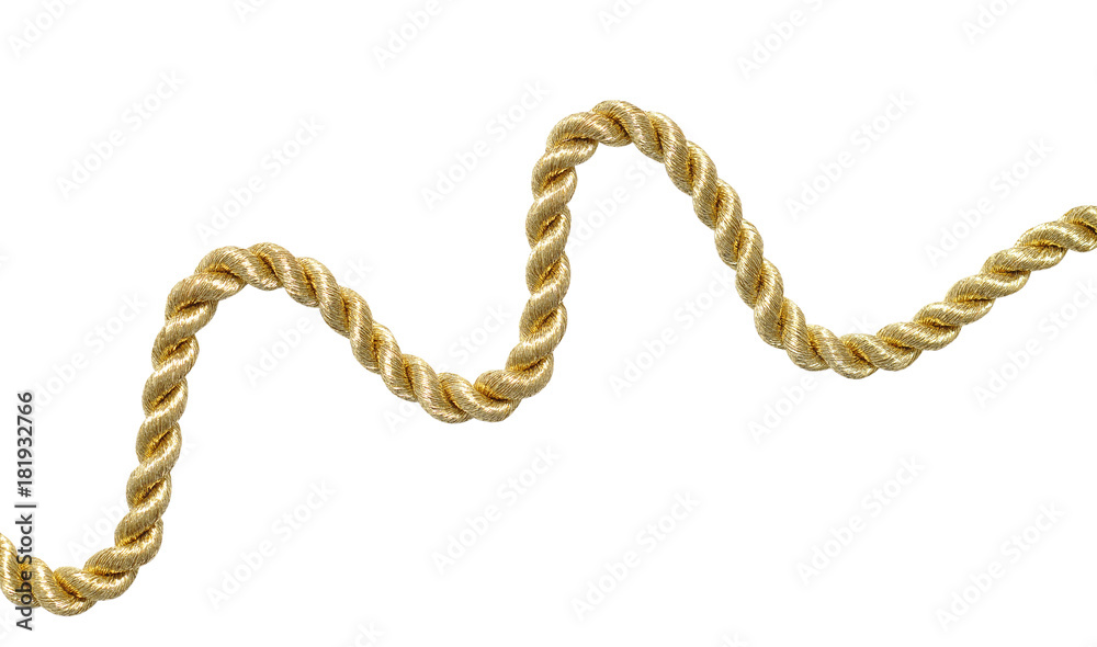 Golden shiny rope.