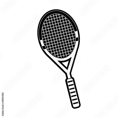 Badminton racket isolated © Jemastock