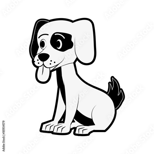 Cute dog cartoon