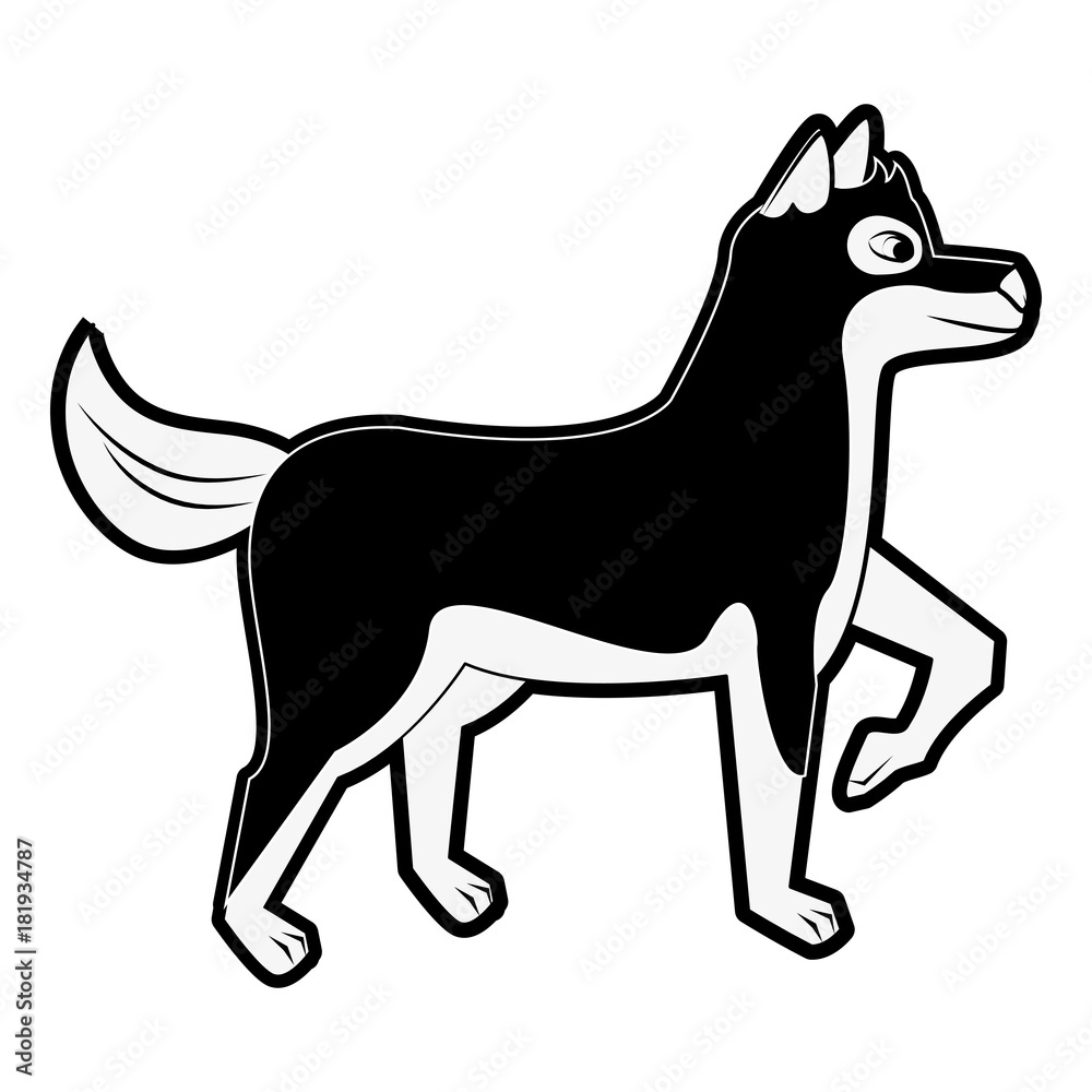 Fototapeta premium Cute dog cartoon