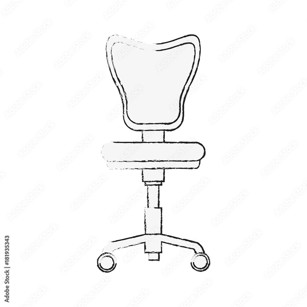 Obraz premium office chair with wheels