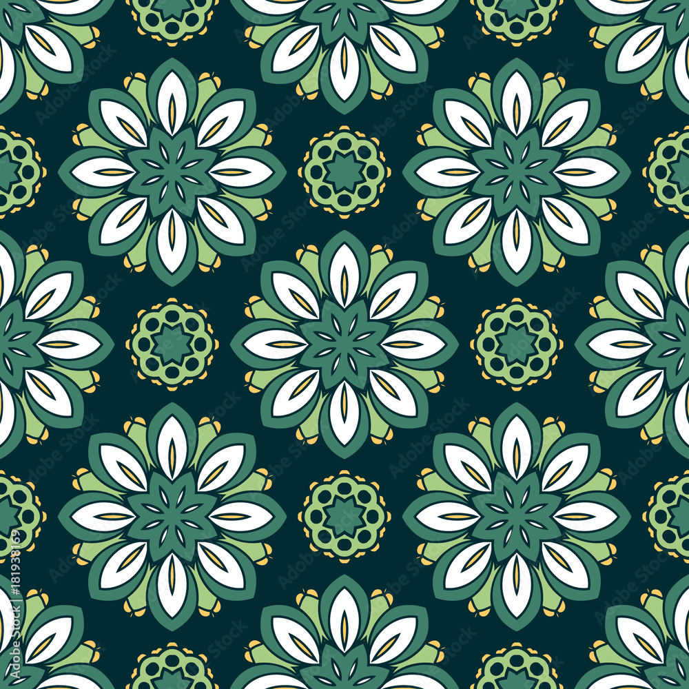Abstract stylized floral seamless pattern. Hand drawn vector illustration Abstract stylized floral seamless pattern. Hand drawn vector illustration
