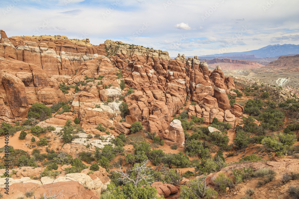 View on landscape from Windows section in Arches Nationalpark