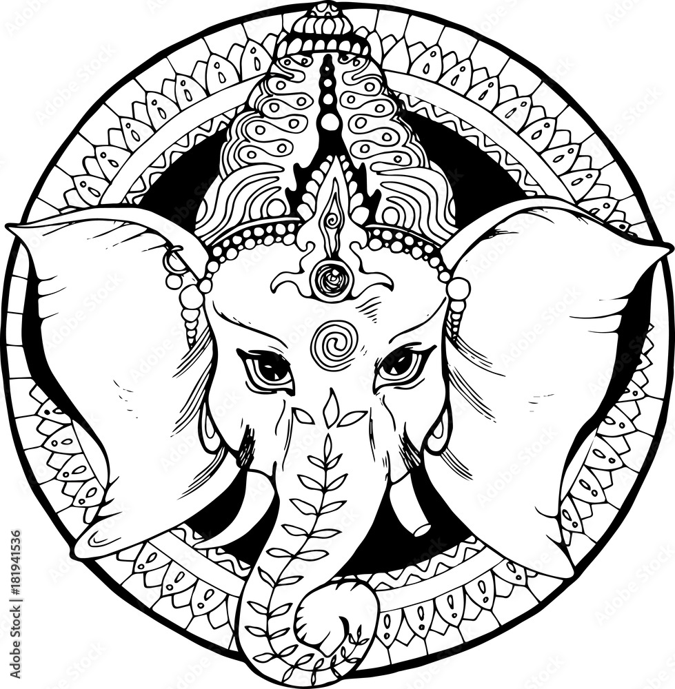 Hindu God Drawing easy step by step - YouTube