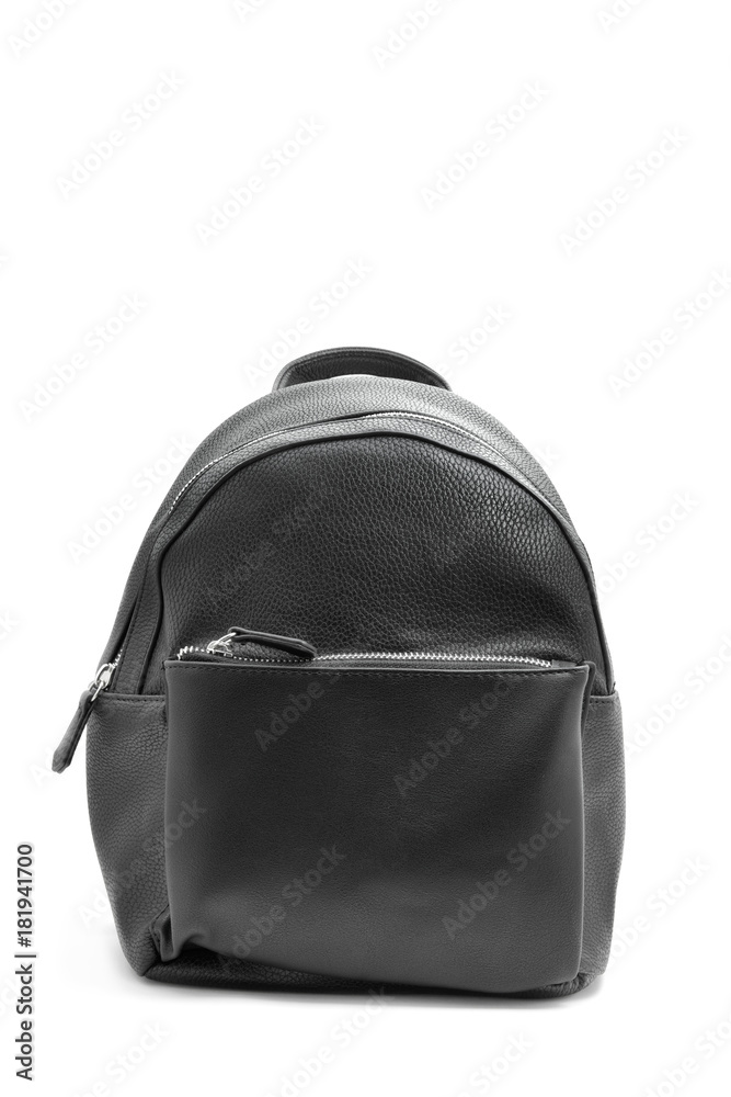 Naklejka premium black leatherette backpack