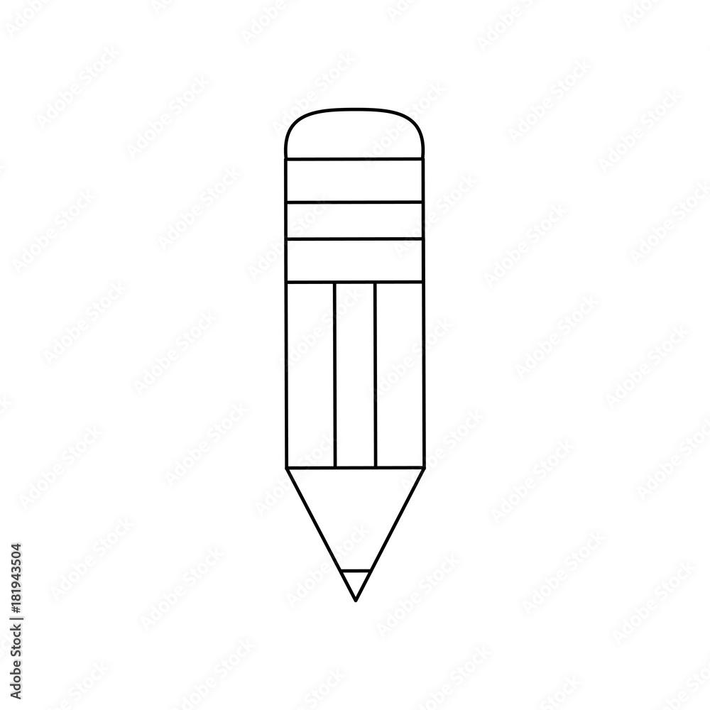 Wooden pencil isolated Wooden pencil isolated