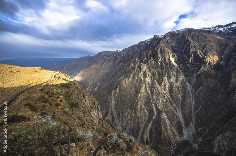 The canyon Colca is the deepest in the world