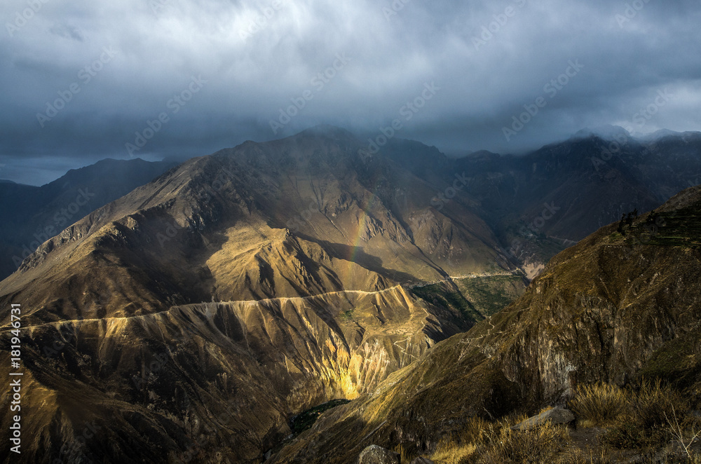 Obraz premium The canyon Colca is the deepest in the world