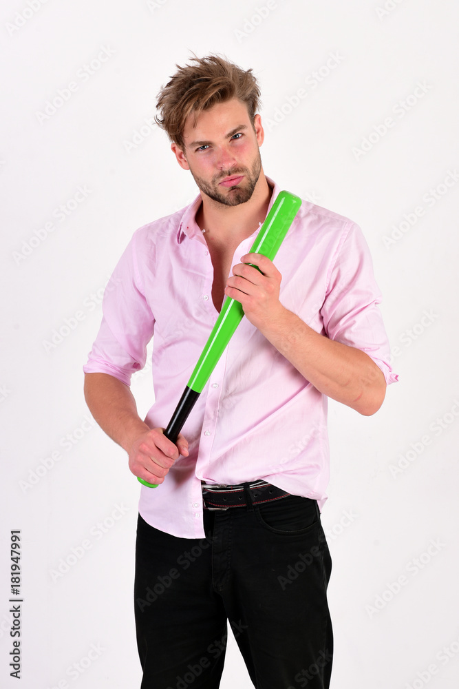 Man with confident face isolated on white background. Man with confident face isolated on white background.