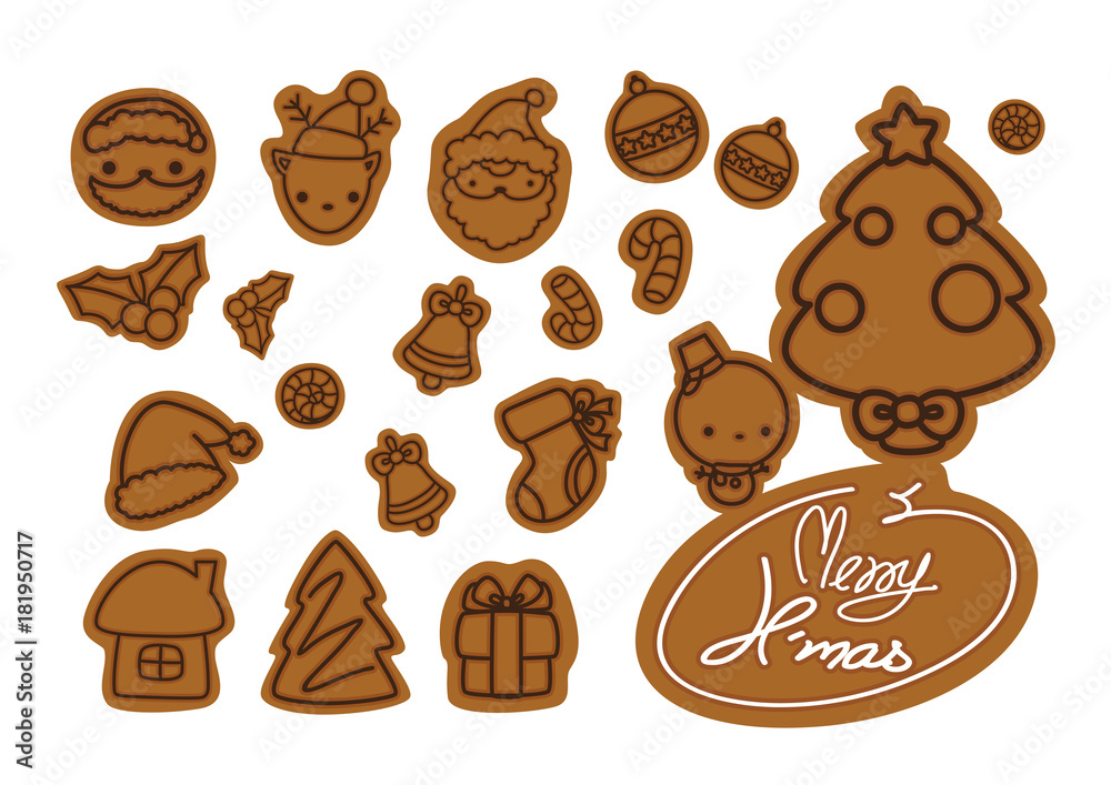 Christmas elements collection, Vector and illustrations Christmas elements collection, Vector and illustrations