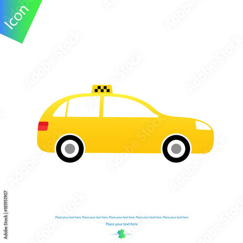 Taxi car icon