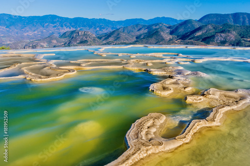 Hierve el Agua in the Central Valleys of Oaxaca. Mexico photo