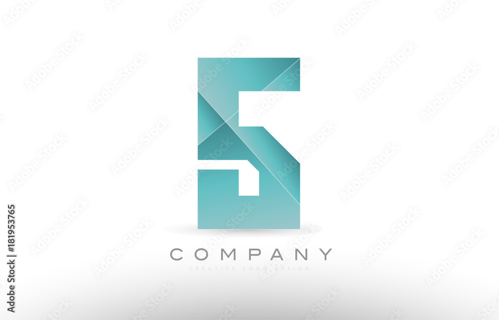 5 five number numeral digit green logo icon design 5 five number numeral digit green logo icon design