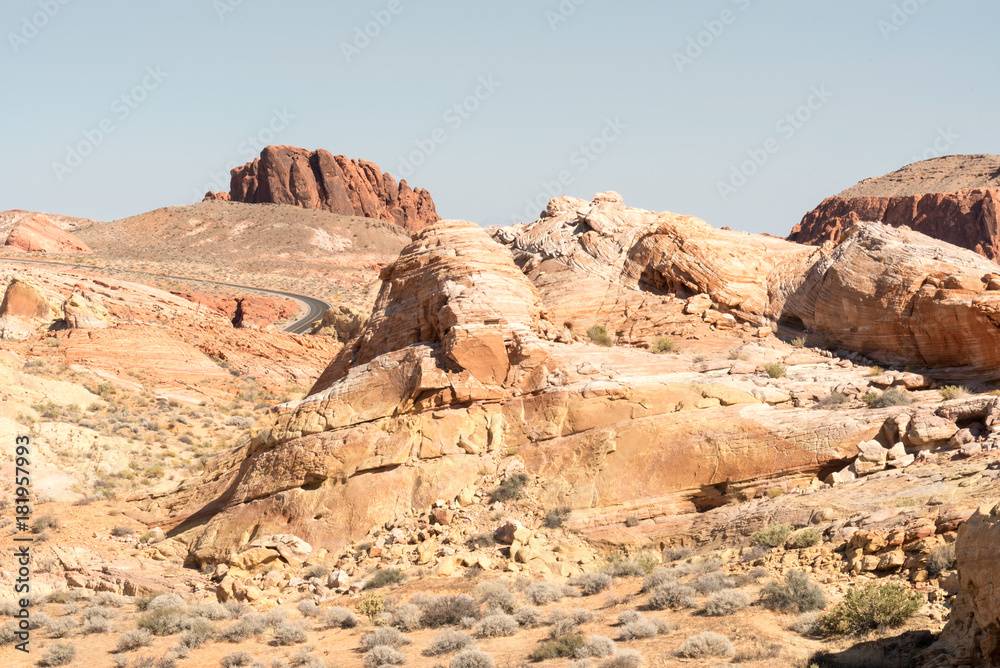 Road in Valley of Fire State Park Road in Valley of Fire State Park