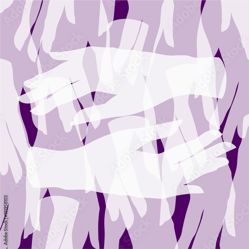 pattern with a silhouette of white hands on a lilac background