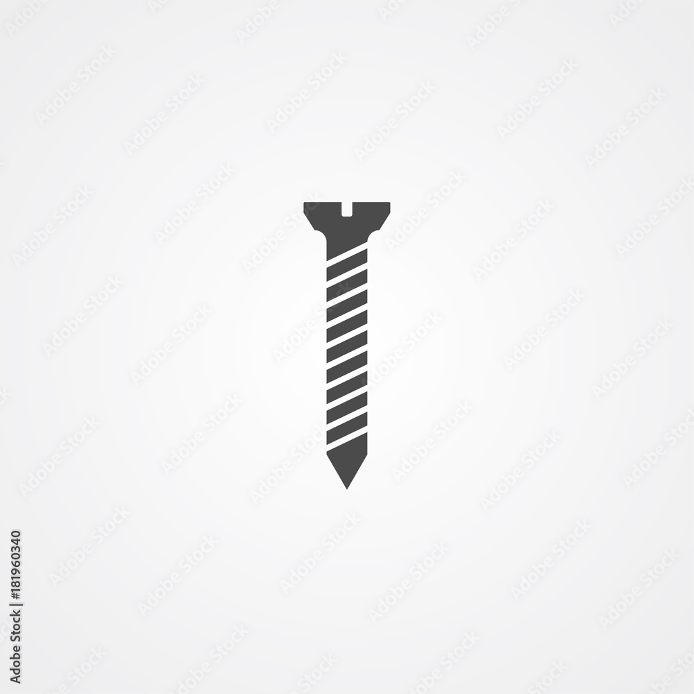 Screw vector icon Screw vector icon