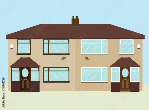 Typical fifties semi detached UK house