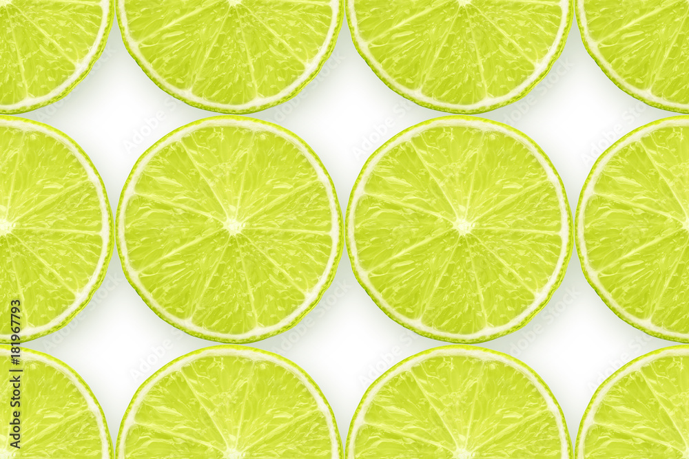 lime on white pattern